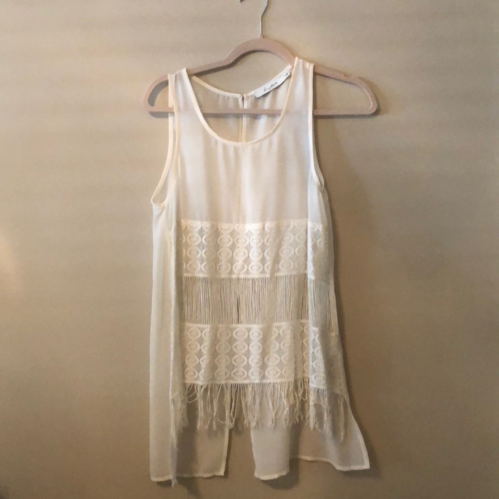 Cream Hippie Top